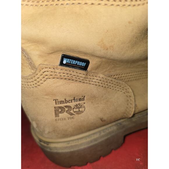 Timberland PRO Anti-Fatigue Work Boots Wheat Leather Size 10.5M Men’s - Picture 5 of 7
